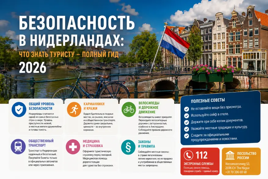 Безопасность в Нидерландах: что знать туристу – полный гид 2026