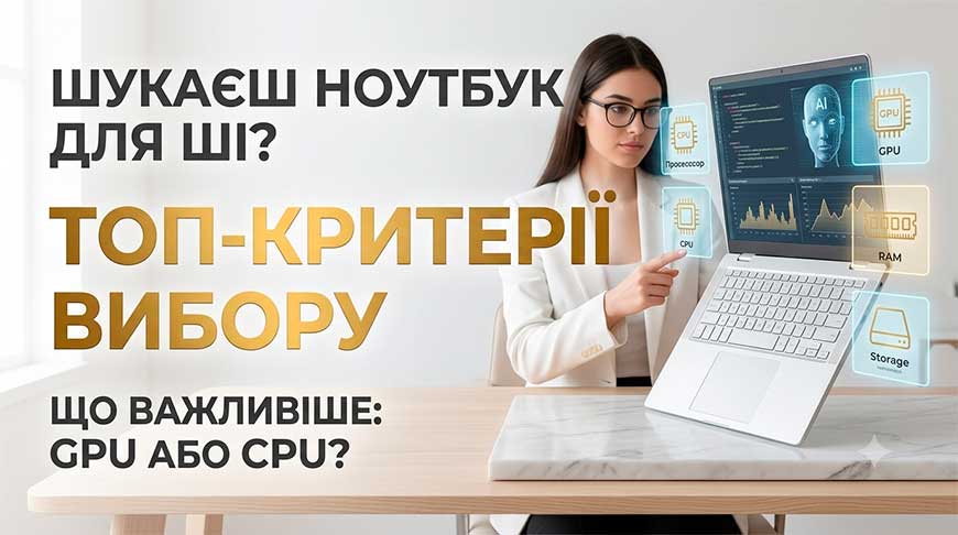 Як обрати ноутбук для роботи з нейромережами (ШІ)