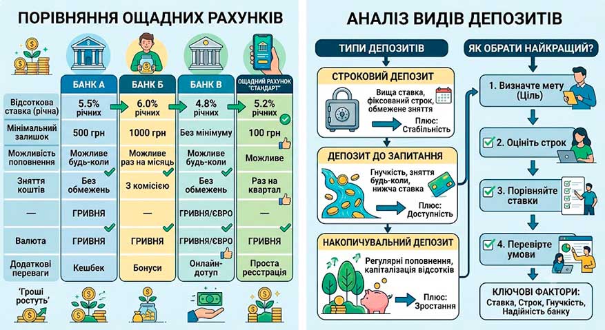 Де вигідніше тримати депозит: порівняння банків у 2026 році